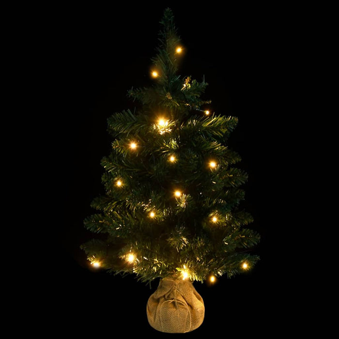 Albero di Natale Preilluminato con Palline Verde