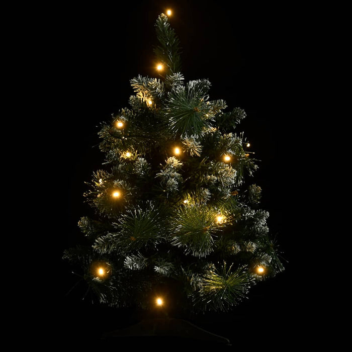 Albero di Natale Preilluminato con Palline Verde