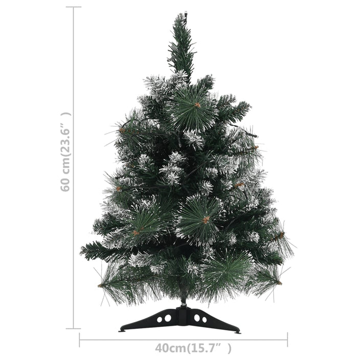 Albero di Natale Preilluminato con Palline Verde