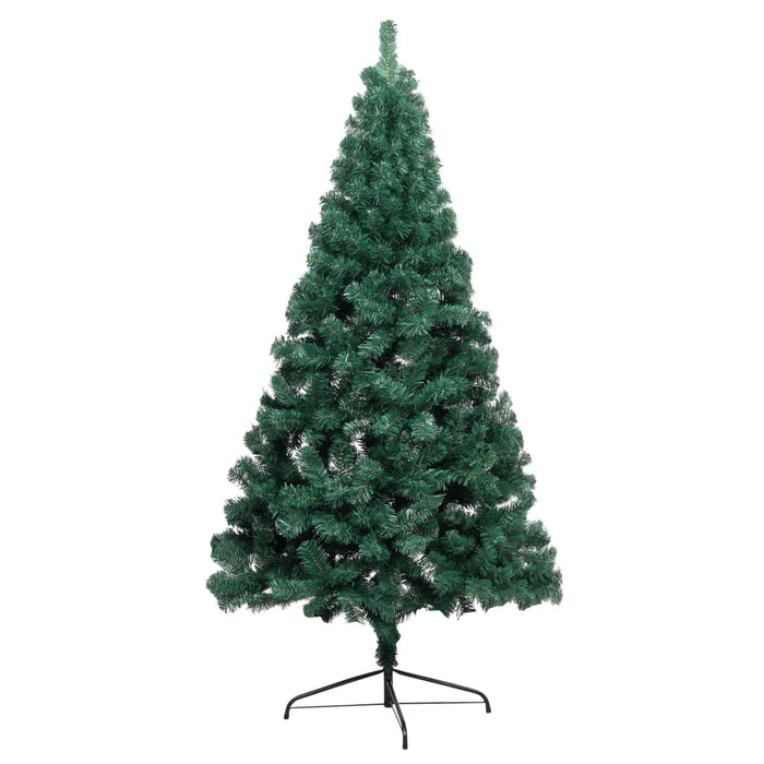 Albero di Natale a Metà Preilluminato con Palline