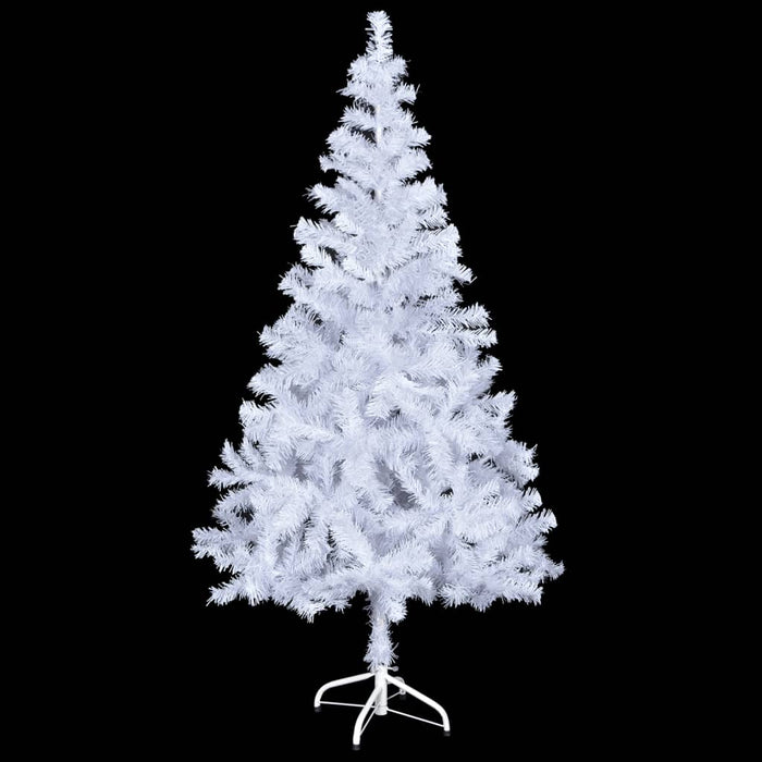 Albero di Natale Preilluminato con Palline e Rami Decorativi