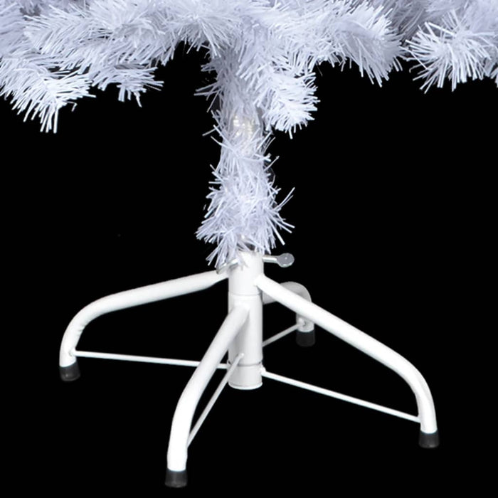 Albero di Natale Preilluminato con Palline e Rami Decorativi