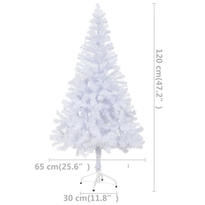 Albero di Natale Preilluminato con Palline e Rami Decorativi