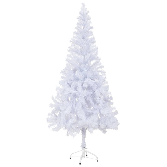 Albero di Natale Preilluminato con Palline e Rami Decorativi