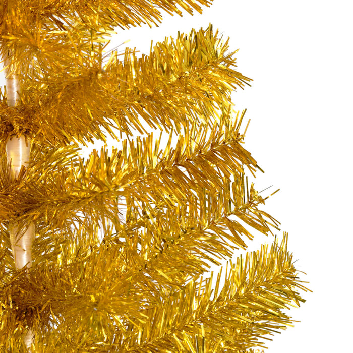 Albero di Natale Preilluminato con Palline Oro in diverse misure PET