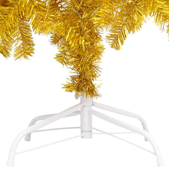 Albero di Natale Preilluminato con Palline Oro in diverse misure PET