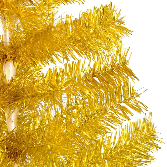 Albero di Natale Preilluminato con Palline Oro in diverse misure PET