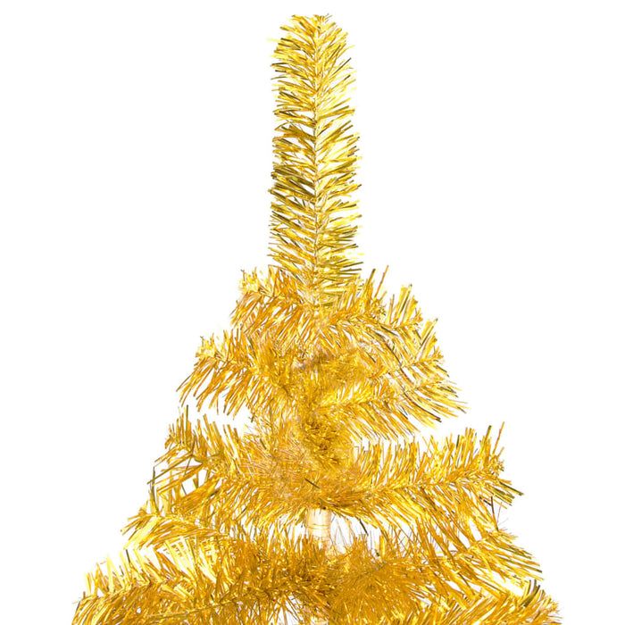 Albero di Natale Preilluminato con Palline Oro in diverse misure PET