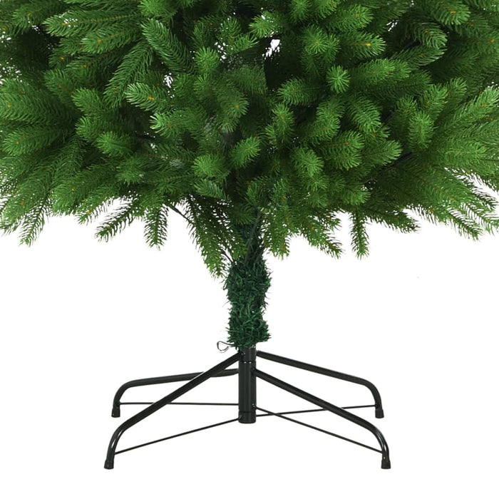 Albero di Natale Preilluminato con Palline Verde