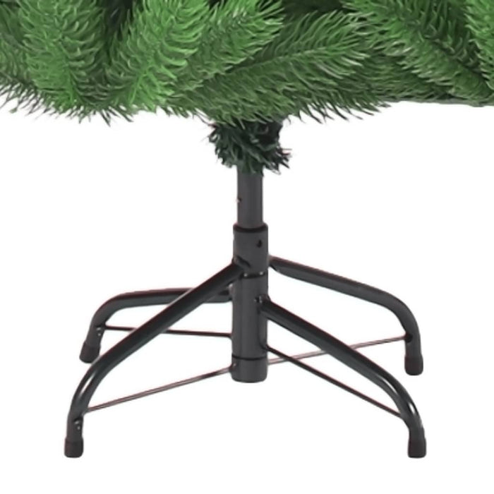 Albero Natale Artificiale Nordmann con LED e Palline Verde