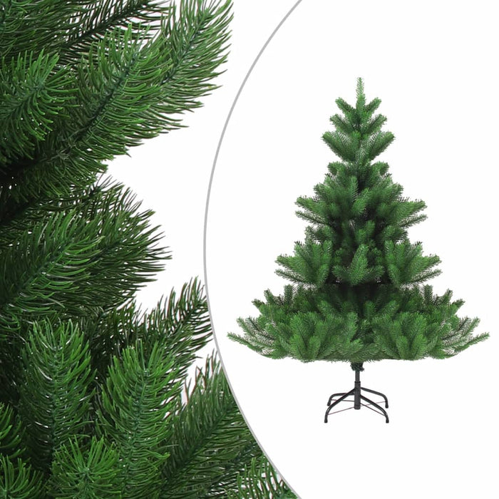 Albero Natale Artificiale Nordmann con LED e Palline Verde