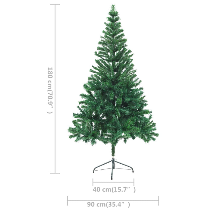 Albero di Natale Preilluminato con Palline 180-210 cm 564-910 Rami