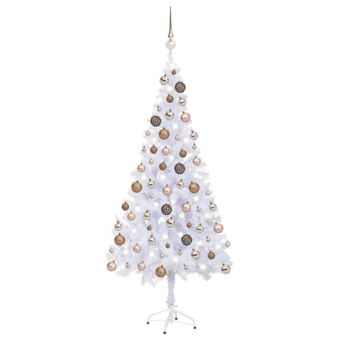 Albero di Natale Preilluminato con Palline 180-210 cm 564-910 Rami