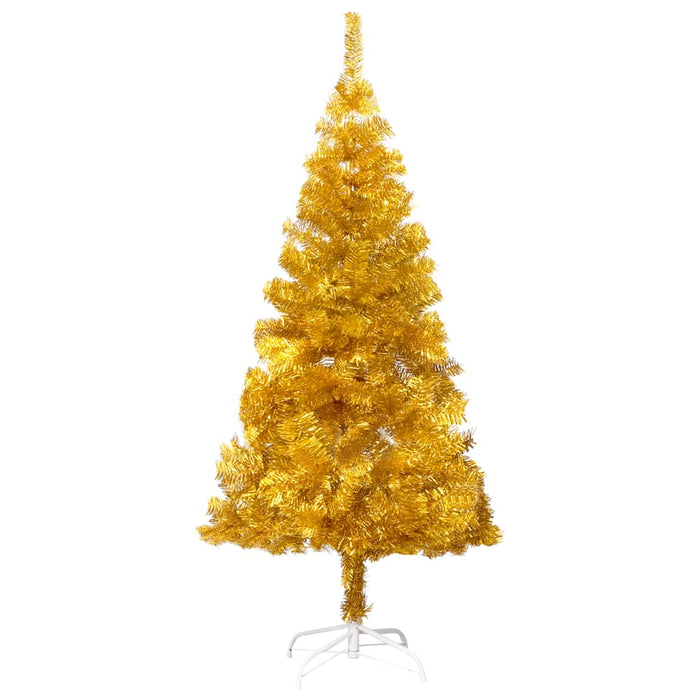 Albero di Natale Preilluminato con Palline Oro in diverse misure PET