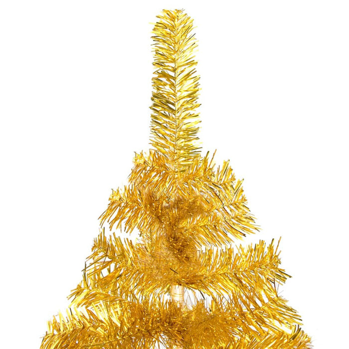 Albero di Natale Preilluminato con Palline Oro in diverse misure PET