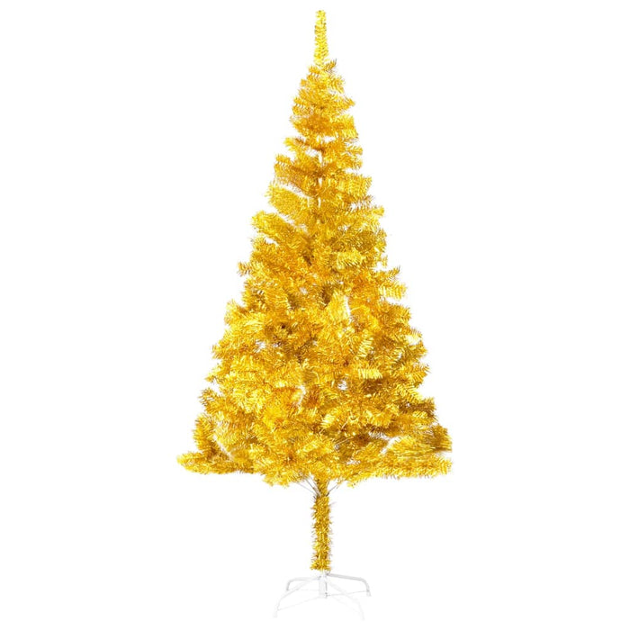 Albero di Natale Preilluminato con Palline Oro in diverse misure PET