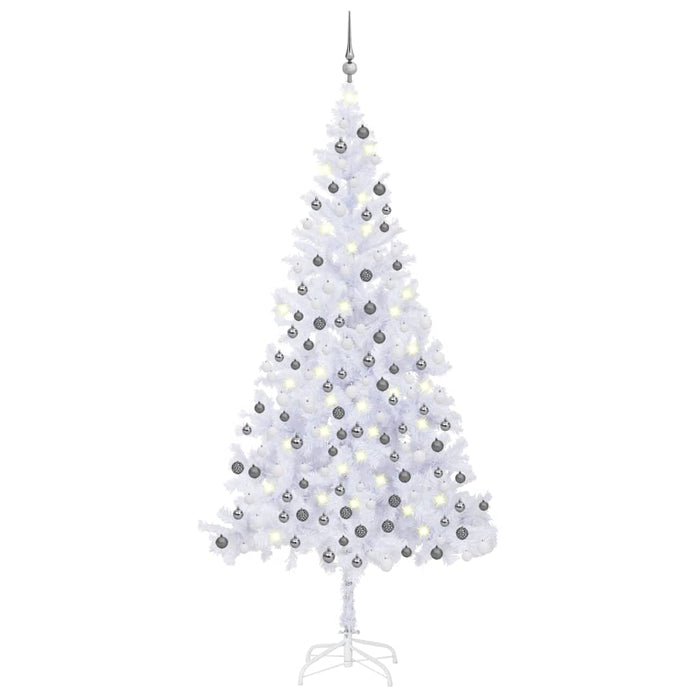 Albero di Natale Preilluminato con Palline 180-210 cm 564-910 Rami