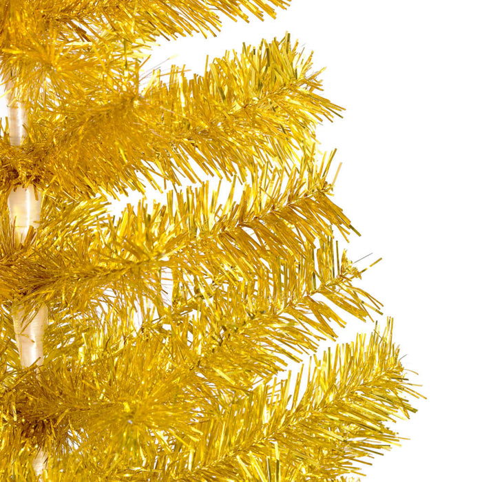 Albero di Natale Preilluminato con Palline Oro in diverse misure PET