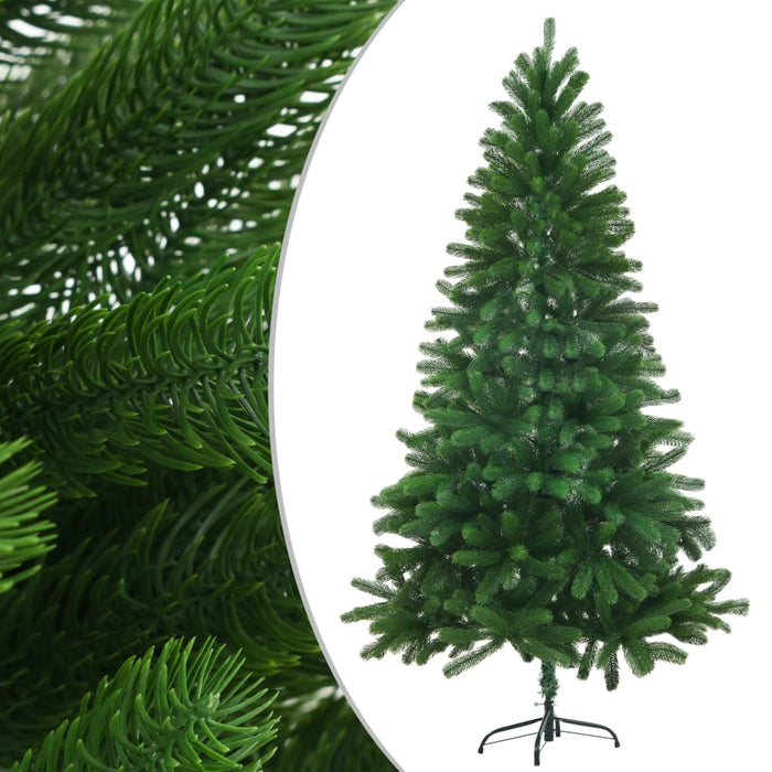 Albero di Natale Preilluminato con Palline Verde