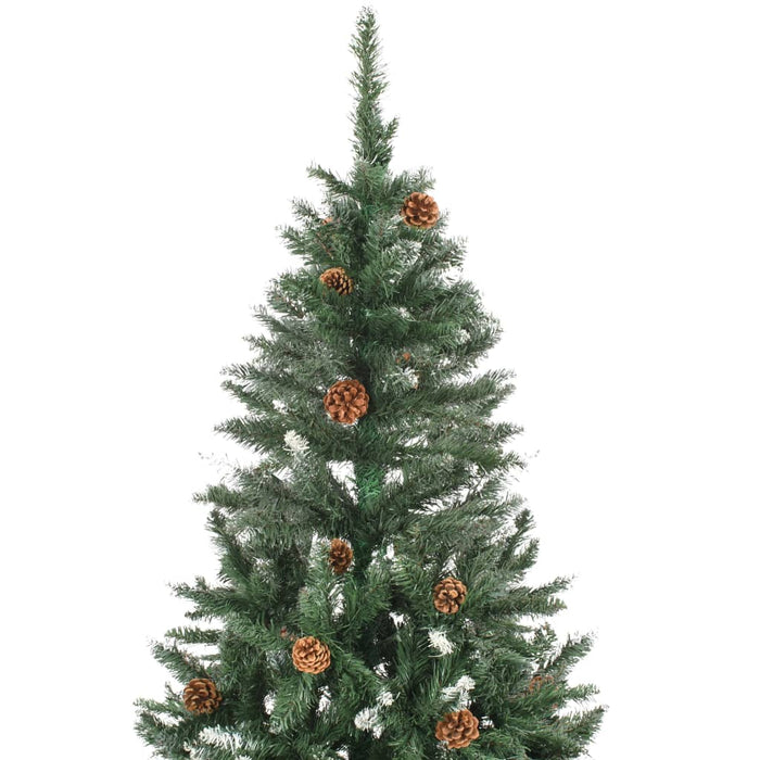 Albero di Natale Artificiale Preilluminato con Palline