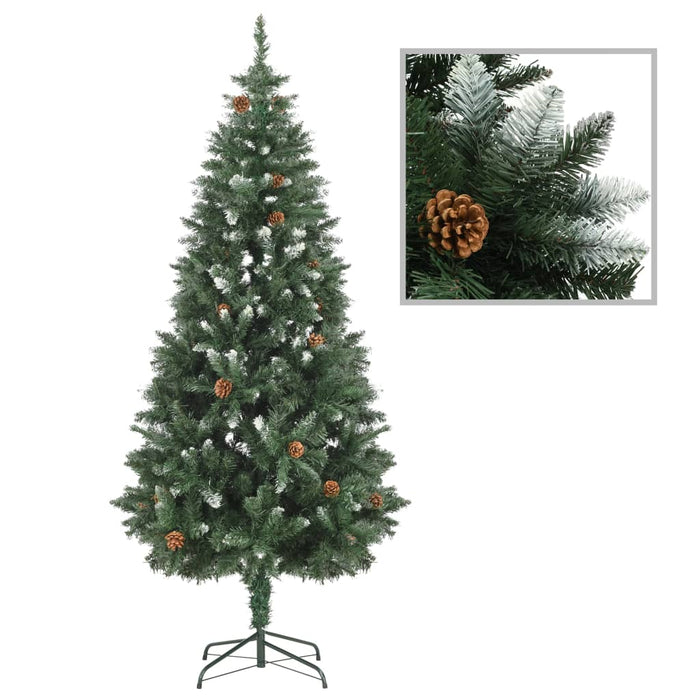 Albero di Natale Artificiale Preilluminato con Palline