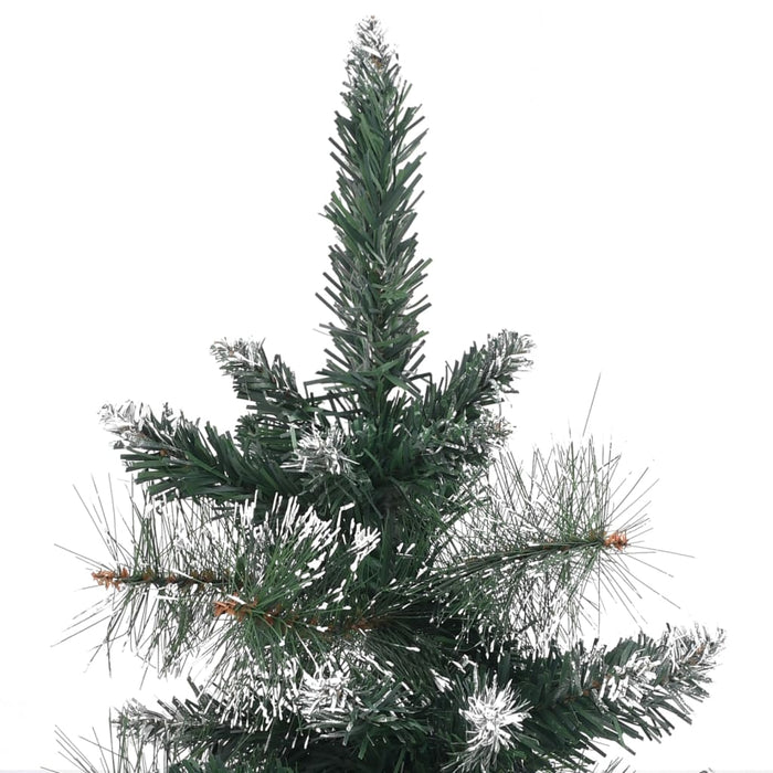 Albero di Natale Artificiale con Neve Floccata e LED in diverse dimensioni e materiali