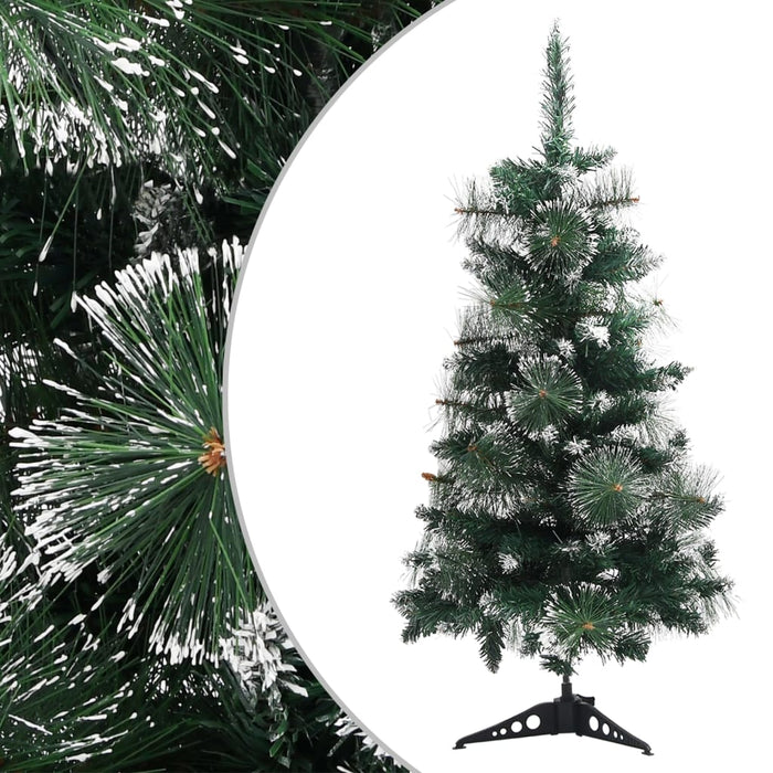 Albero di Natale Artificiale con Neve Floccata e LED in diverse dimensioni e materiali