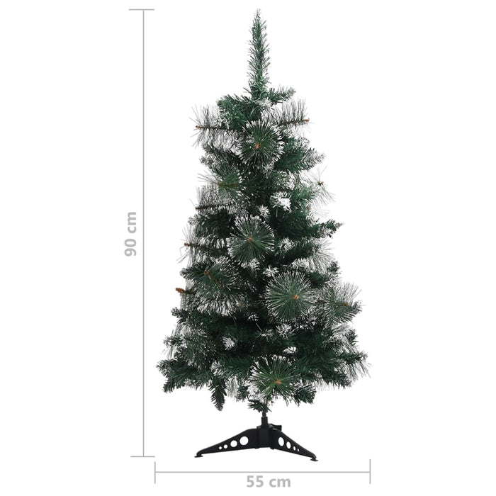 Albero di Natale Artificiale con Neve Floccata e LED in diverse dimensioni e materiali