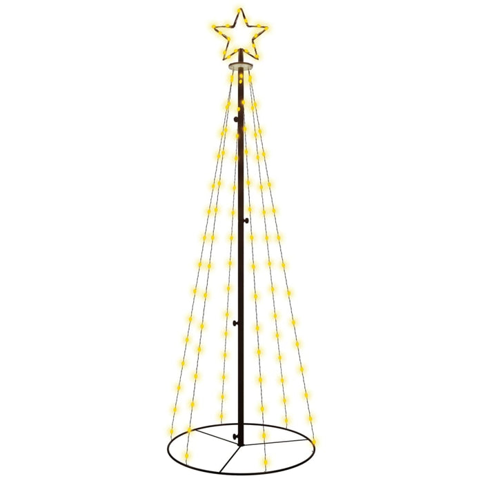 Albero di Natale a Cono con LED Bianco Caldo e Freddo