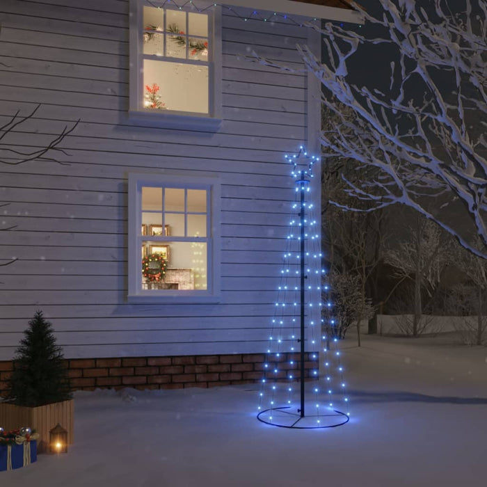 Albero di Natale a Cono Blu con LED