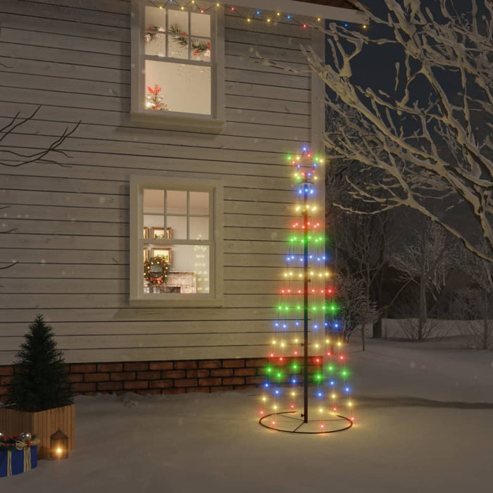 Albero di Natale a Cono Colorato con LED