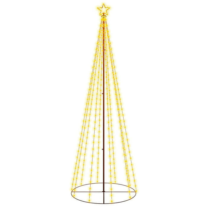 Albero di Natale a Cono con LED Bianco Caldo e Freddo