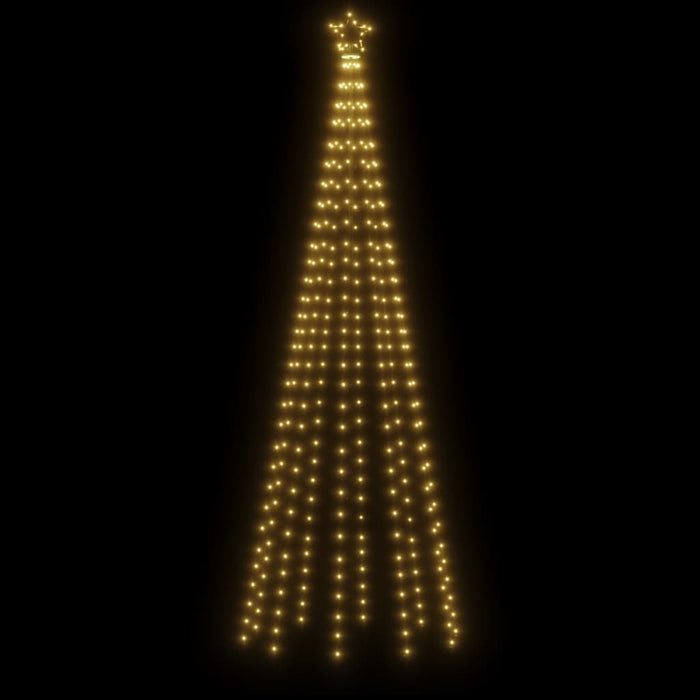 Albero di Natale a Cono con LED Bianco Caldo e Freddo