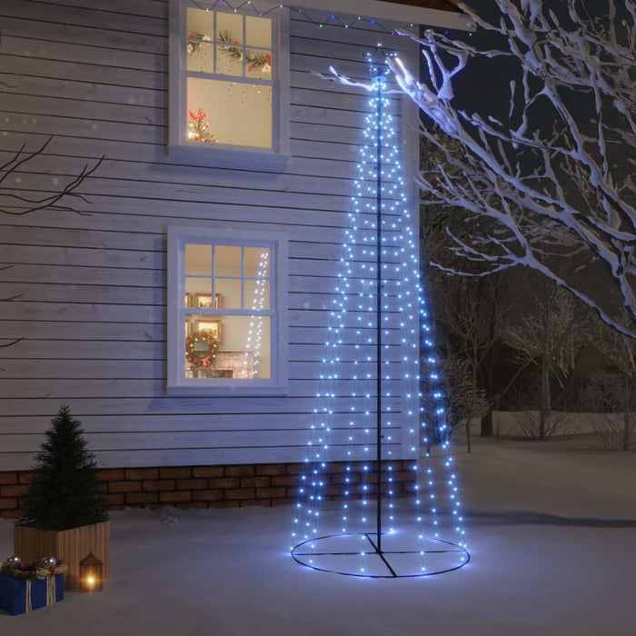 Albero di Natale a Cono Blu con LED