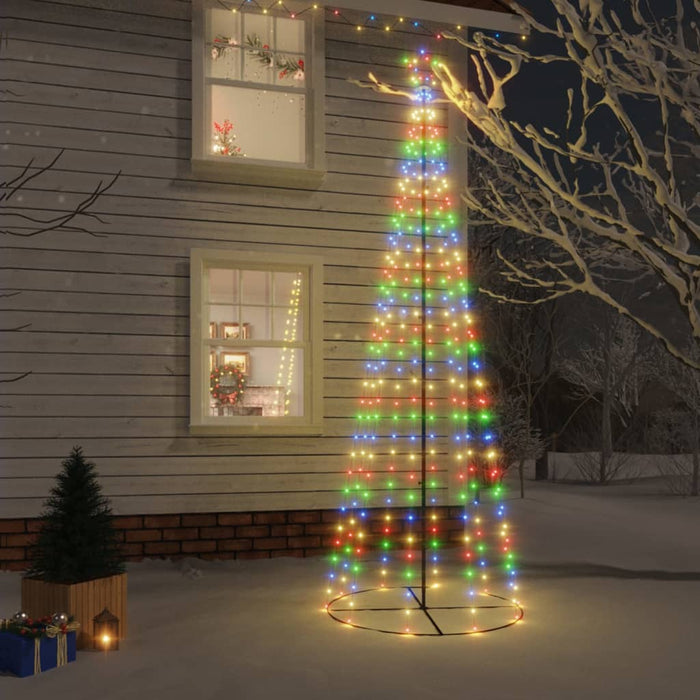 Albero di Natale a Cono Colorato con LED