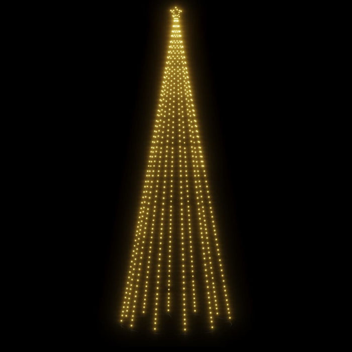 Albero di Natale a Cono con LED Bianco Caldo e Freddo