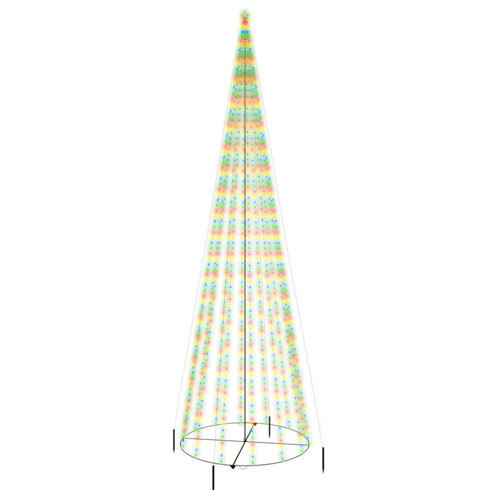 Albero di Natale a Cono Colorato con LED