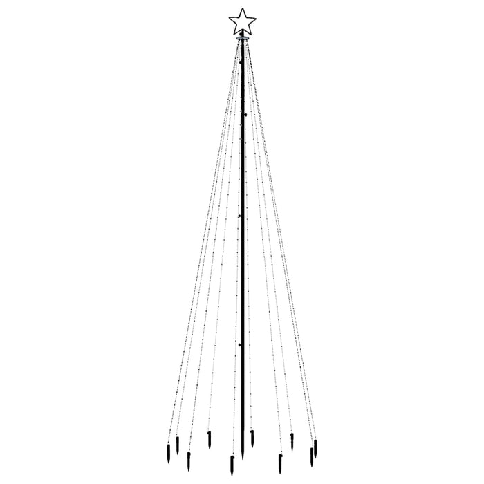 Albero di Natale con Puntale e LED di varie intensità e altezze