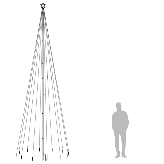 Albero di Natale con Puntale e LED di varie intensità e altezze