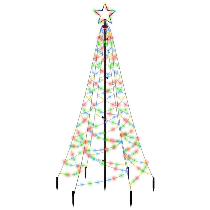 Albero di Natale con Puntale e LED di varie intensità e altezze