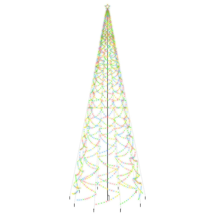 Albero di Natale con Puntale e LED di varie intensità e altezze