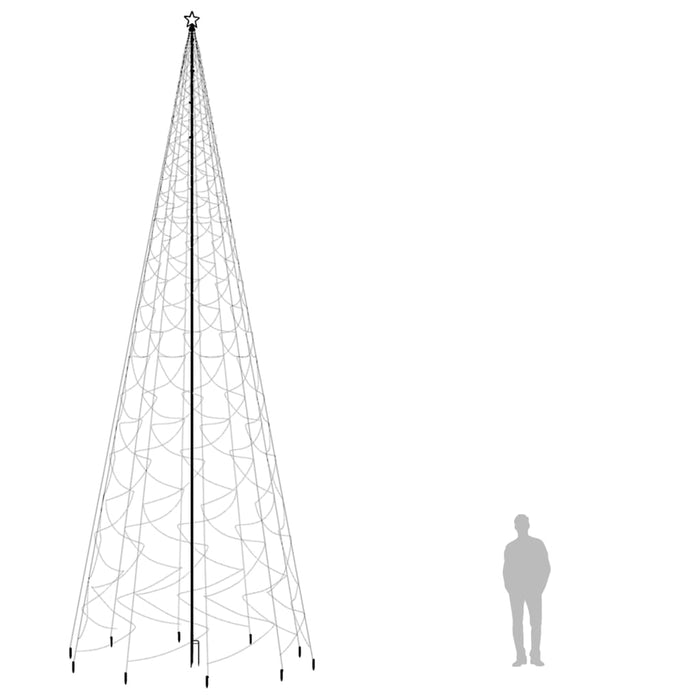 Albero di Natale con Puntale e LED di varie intensità e altezze