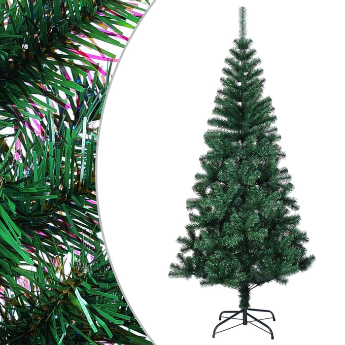 Albero di Natale Artificiale Punte Iridescenti in PVC