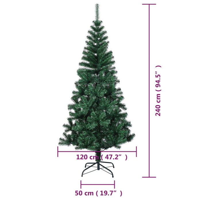 Albero di Natale Artificiale Punte Iridescenti in PVC