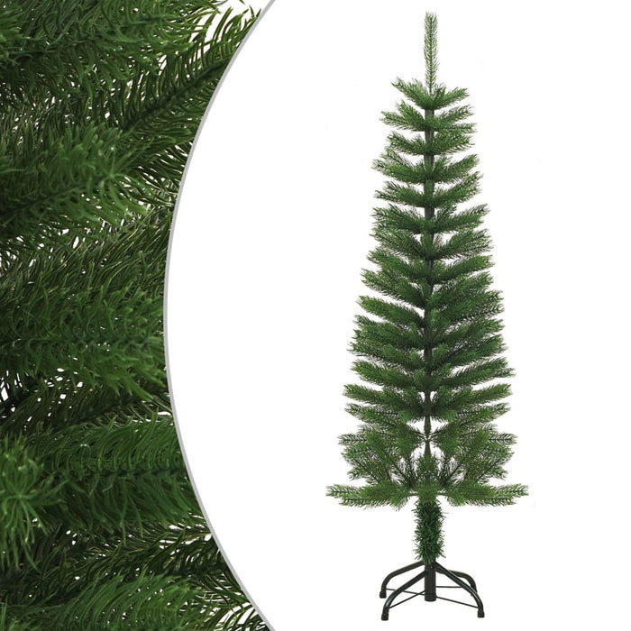 Albero di Natale Artificiale Sottile con Base in PE