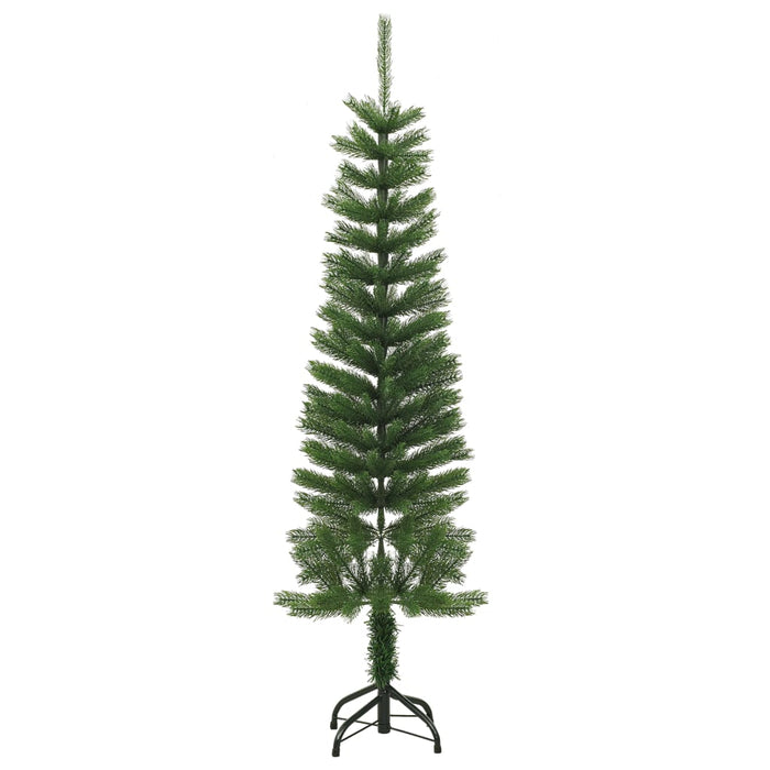 Albero di Natale Artificiale Sottile con Base in PE