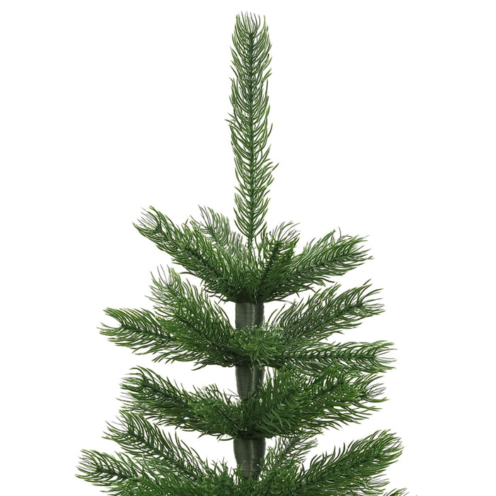 Albero di Natale Artificiale Sottile con Base in PE