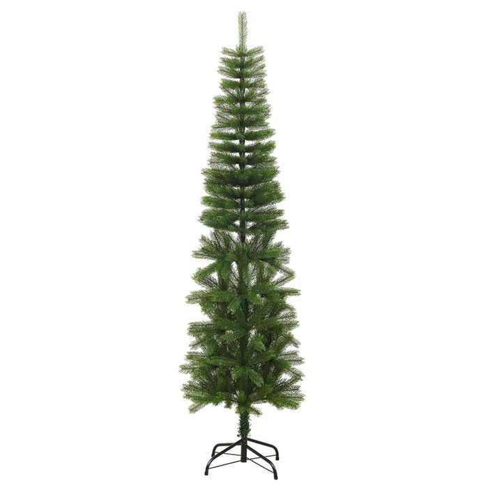 Albero di Natale Artificiale Sottile con Base in PE