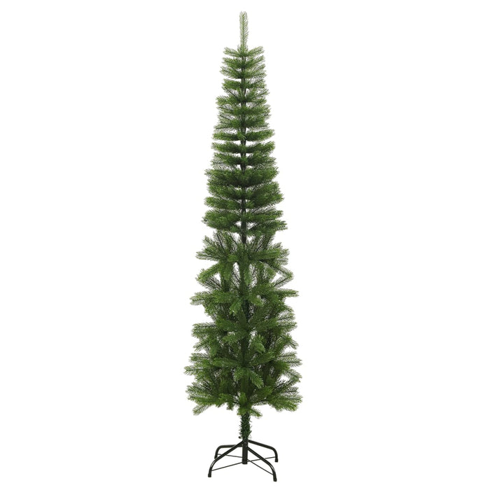 Albero di Natale Artificiale Sottile con Base in PE