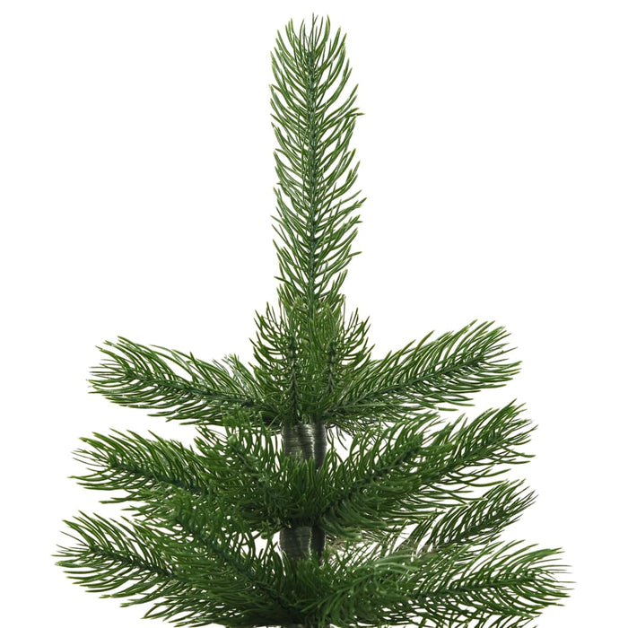 Albero di Natale Artificiale Sottile con Base in PE